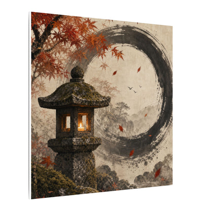 Ma Stone Lantern Canvas Art - Zen Enso