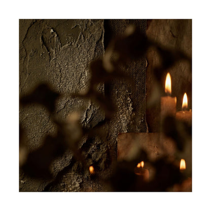Shadow Play Winter Wall Art Print | Dark Japandi Moody Design