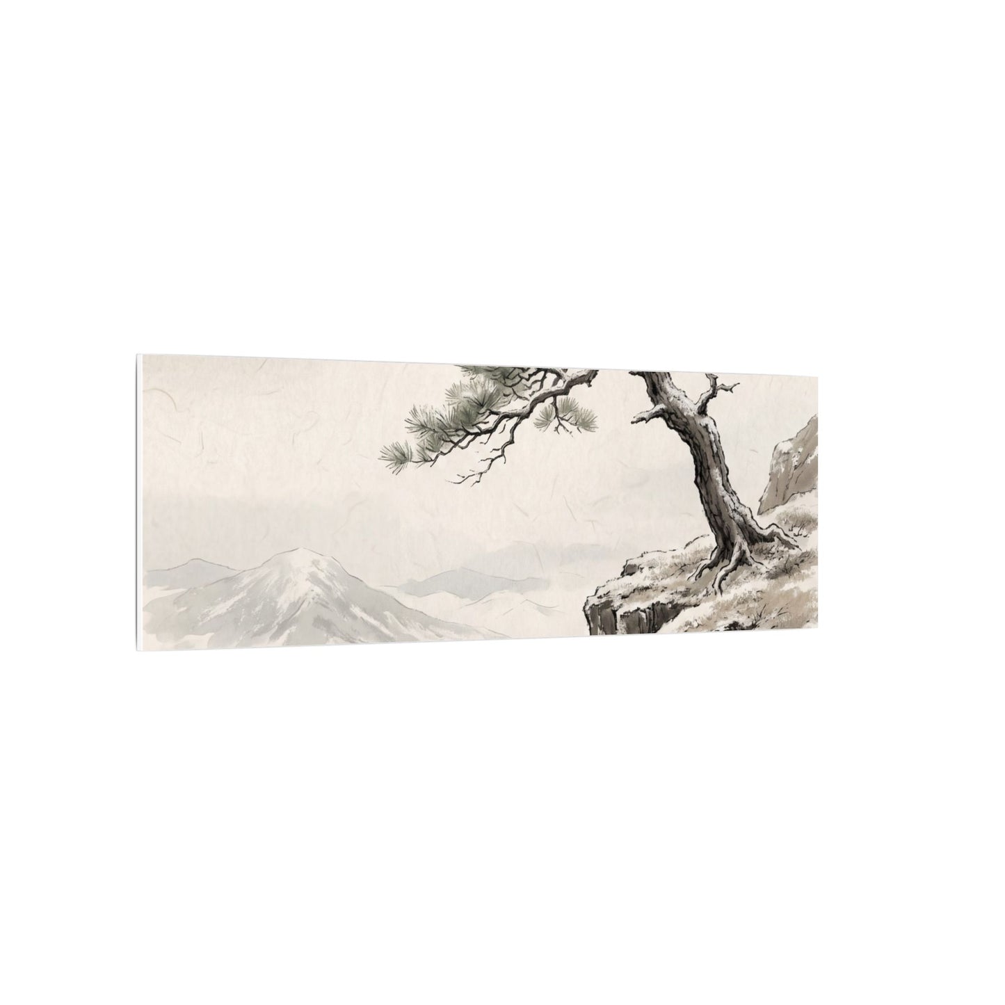 Seijaku Pine Tree Canvas Art - Japandi Japanese Pattern