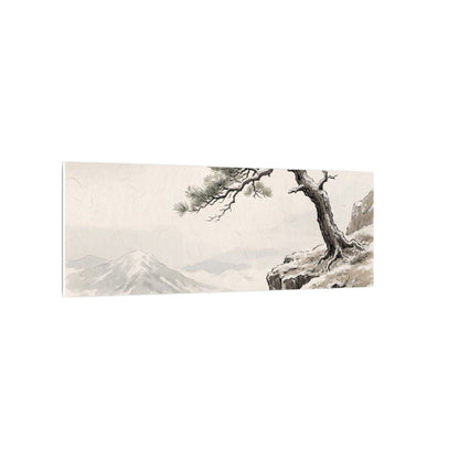 Seijaku Pine Tree Canvas Art - Japandi Japanese Pattern