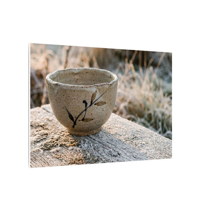 Golden Hour Ceramic Bowl Canvas Art - Japandi Ma