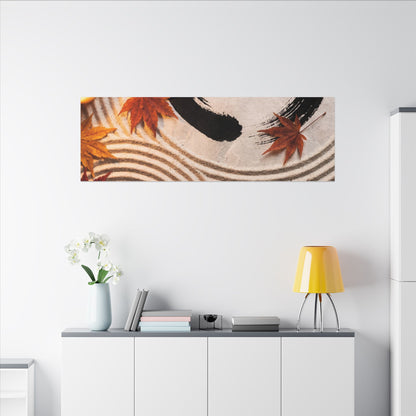 Tranquil Rock Garden Canvas Art - Enso Zen