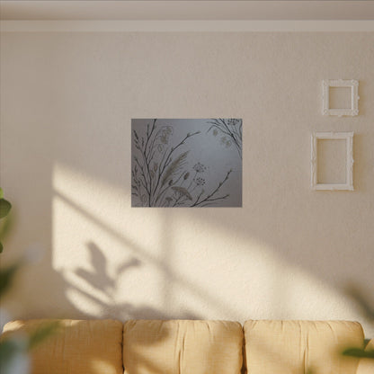 Spring Dried Flowers Japanese Pattern Canvas Art | Cozy Decor