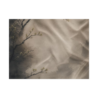 Silk Drape Canvas Art | Spring Japandi Japanese Pattern Art