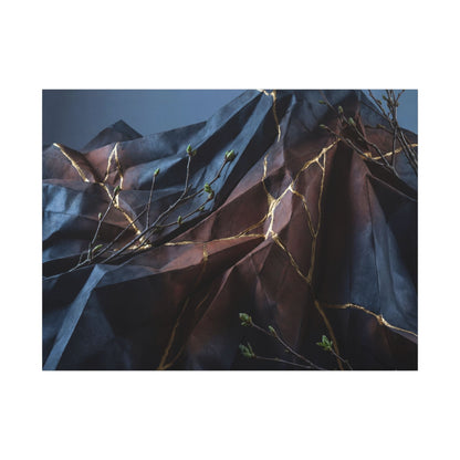 Paper Fold Broken Beauty Canvas Art | Philosophical Kintsugi Art