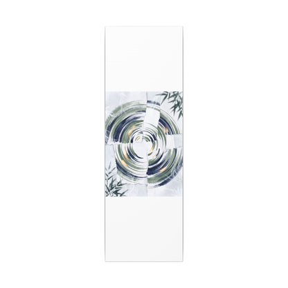 Winter Water Ripple Sumi E Canvas Art | Peaceful Decor