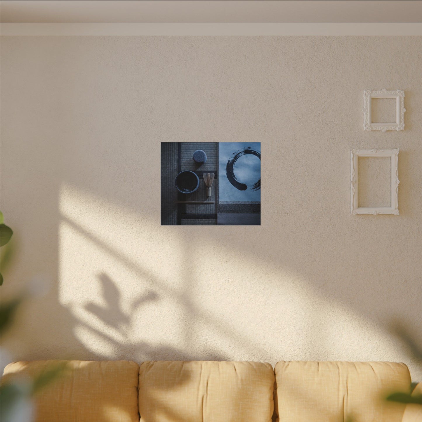 Tea Ceremony Enso Canvas Art | Calm Zen Art