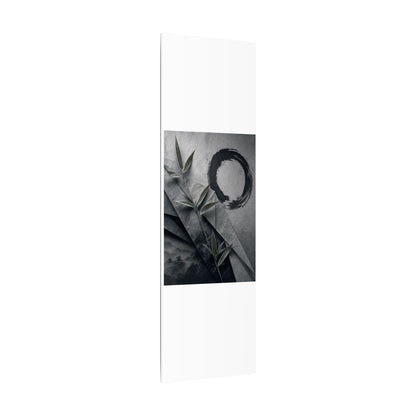 Winter Paper Fold Enso Canvas Art | Serene Decor