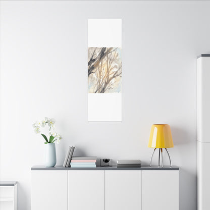 Ma Shadow Play Canvas Art - Japandi Watercolor
