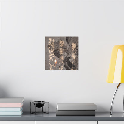 Shadow Play Summer Canvas Art | Japandi Elegant Design