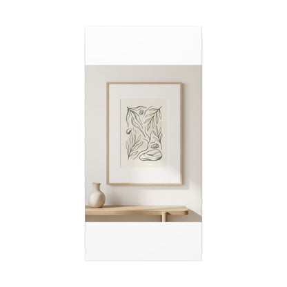 Japandi Charcoal Canvas Art