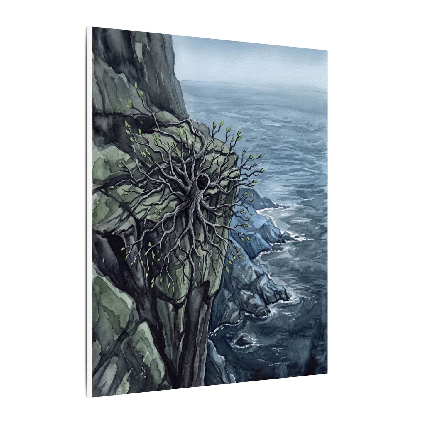 Pine Tree Spring Canvas Art | Japandi Neutral Design