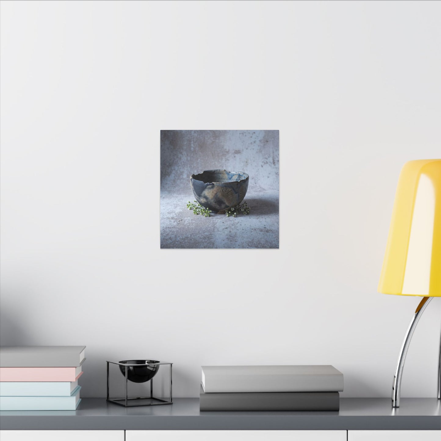 Ceramic Bowl Spring Canvas Art | Japandi Warm Design