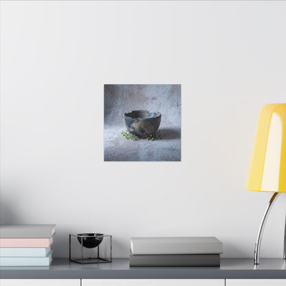 Ceramic Bowl Spring Canvas Art | Japandi Warm Design