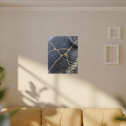 Shibui Water Ripple Canvas Art - Kintsugi Gold Repair