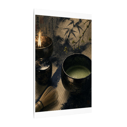 Ma Tea Ceremony Canvas Art - Zen Sumi E