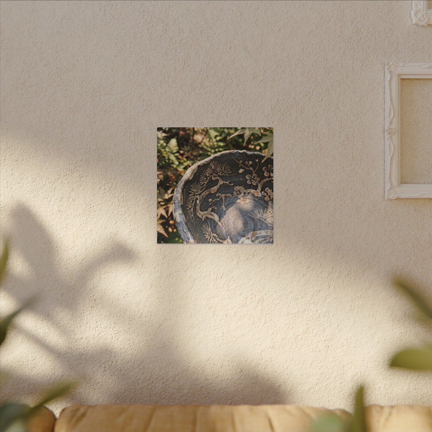 Ceramic Bowl Canvas Art | Summer Japandi Japanese Pattern Art