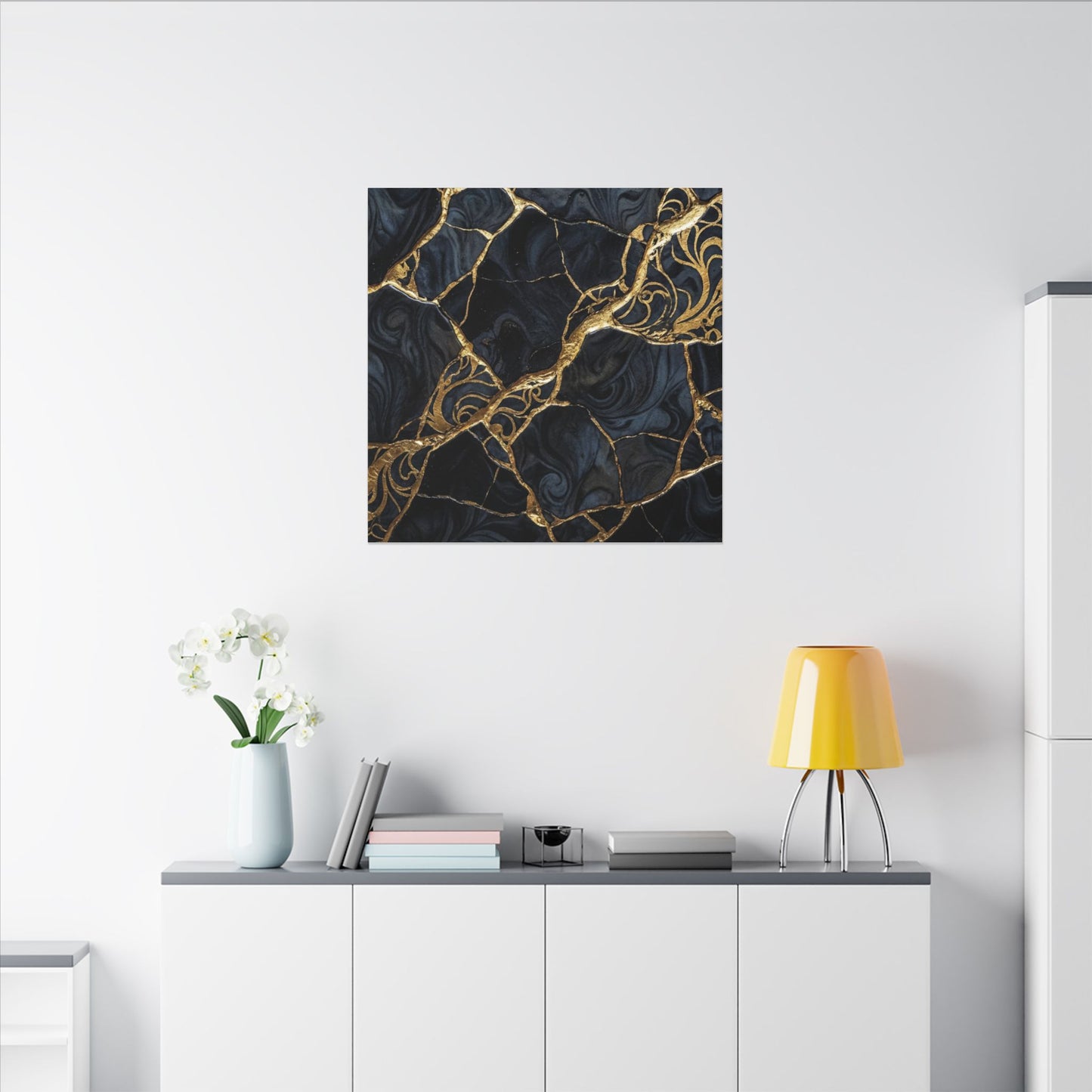 Kintsugi Gold Vein Canvas Art