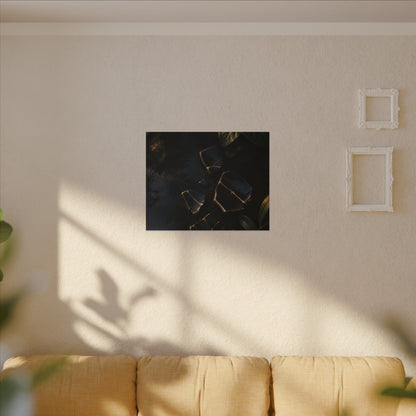 Summer Broken Pottery Moody Minimal Canvas Art | Atmospheric Decor