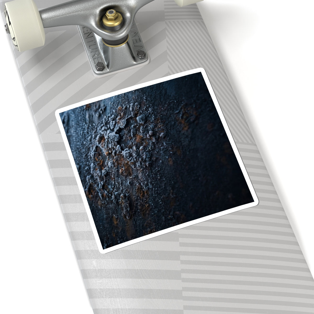 Ma Rust Patina Sticker - Dark Japandi Shadow Zen Art Print