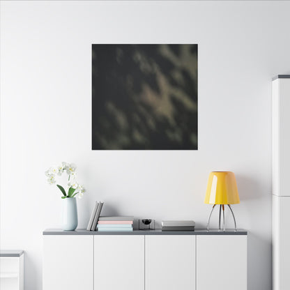 Dappled Shadow Play Canvas Art - Dark Japandi Ma