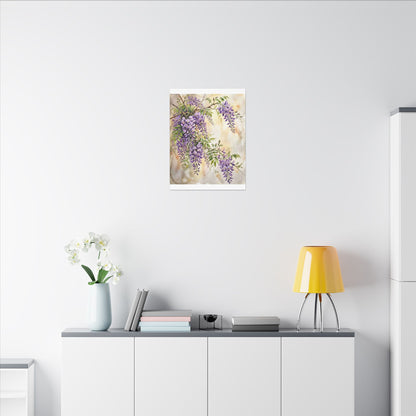 Wisteria Spring Canvas Art | Japandi Cozy Design