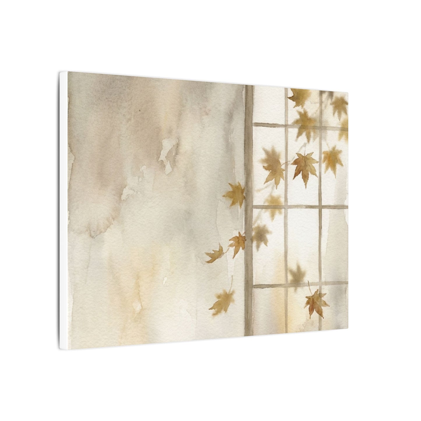Warm Shoji Screen Canvas Art - Watercolor Japandi