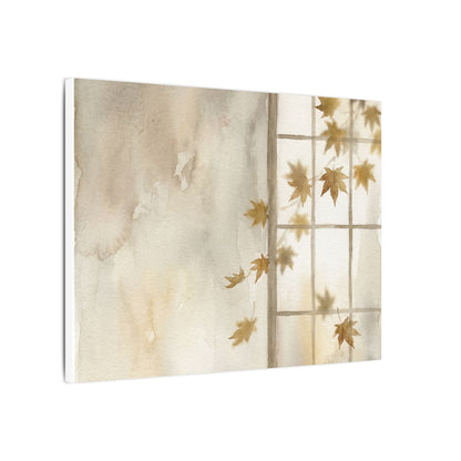 Warm Shoji Screen Canvas Art - Watercolor Japandi