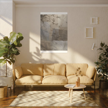 Neutral Shadow Play Canvas Art - Texture Japandi