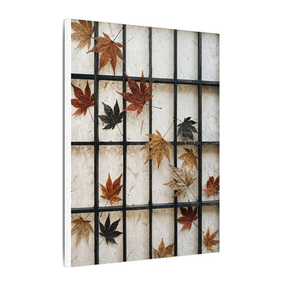 Japandi Shoji Screen in Overcast | Texture Canvas Art