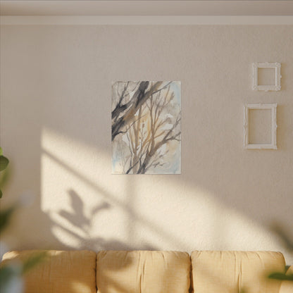 Ma Shadow Play Canvas Art - Japandi Watercolor