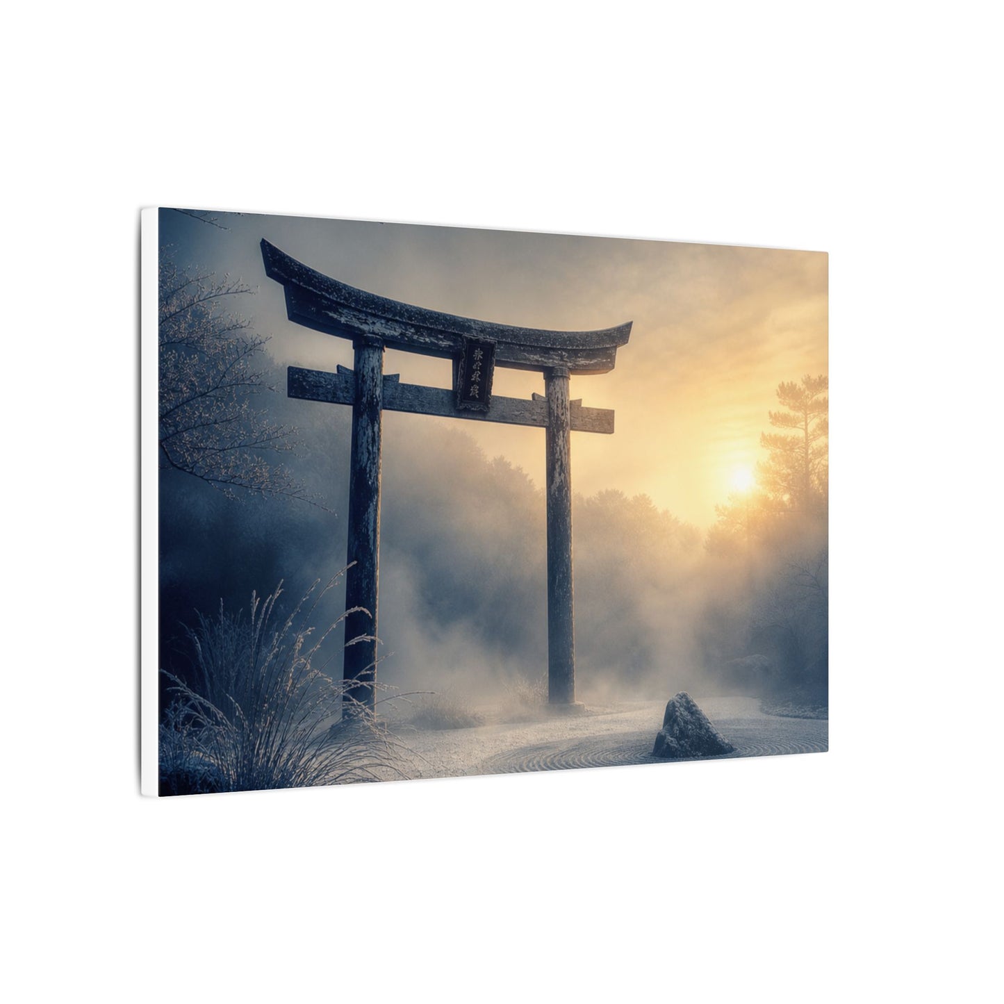 Zen Torii Gate in Golden Hour | Karesansui Canvas Art