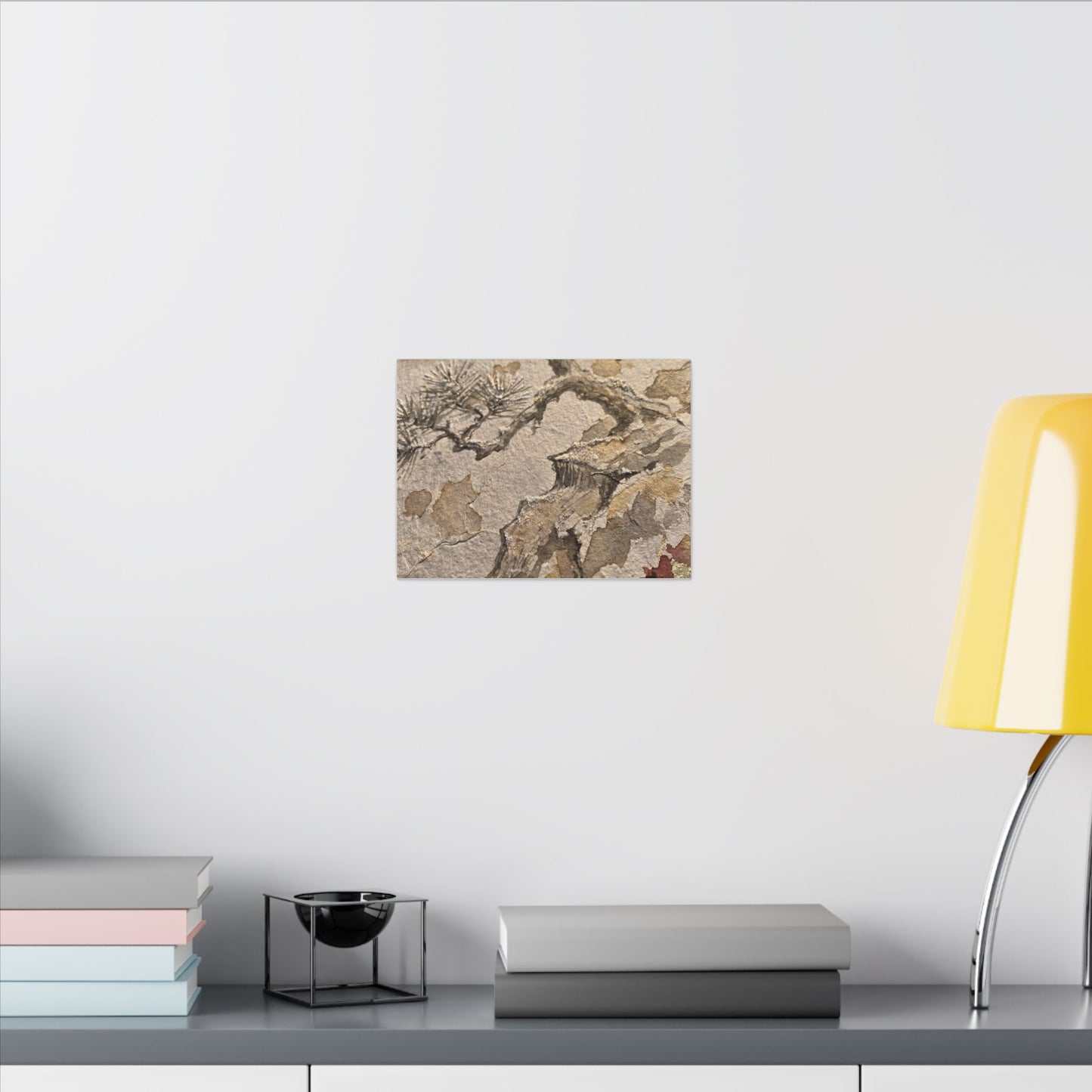 Pine Tree Canvas Art | Winter Japandi Japanese Pattern Art