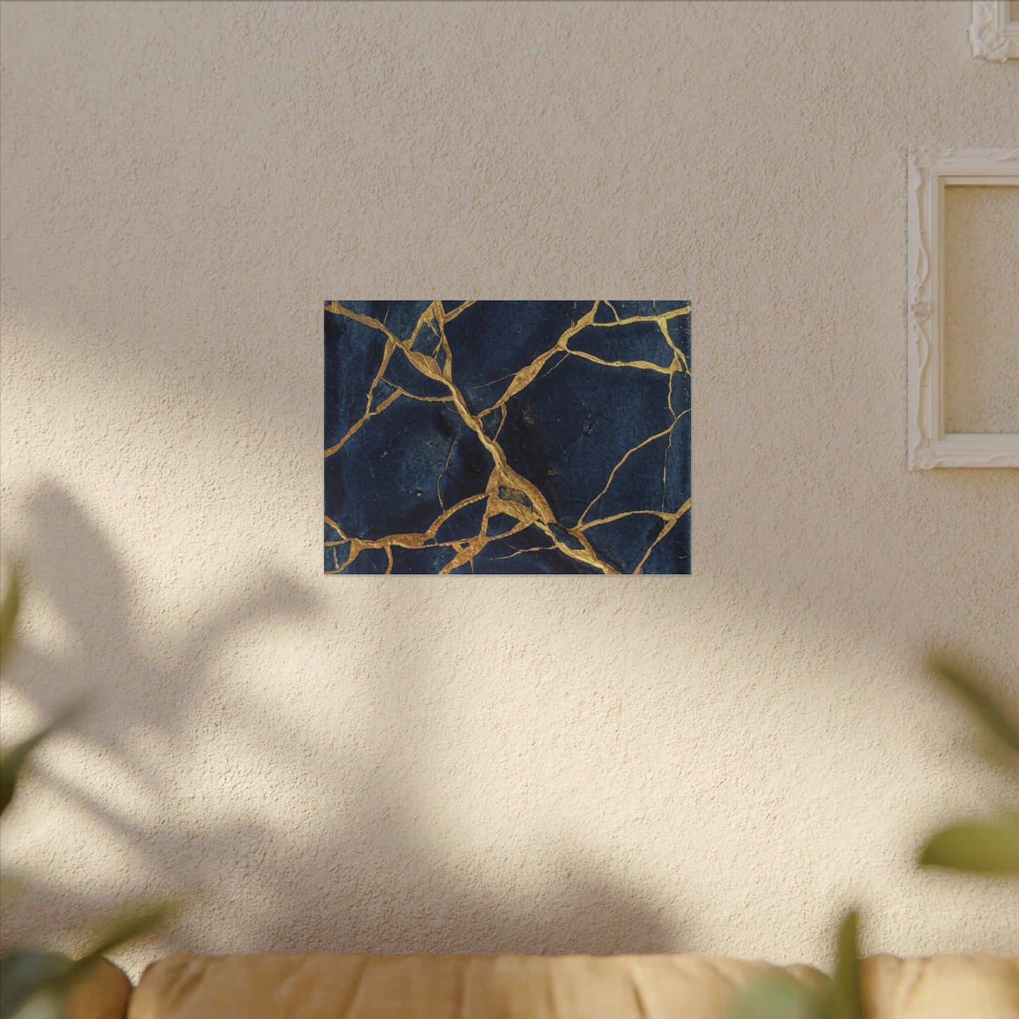 Kintsugi Crackle Canvas Art