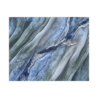 Moonlight Silk Drape Canvas Art - Japandi Mono No Aware Art Print