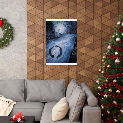 Silk Drape Winter Wall Art Print | Zen Serene Design