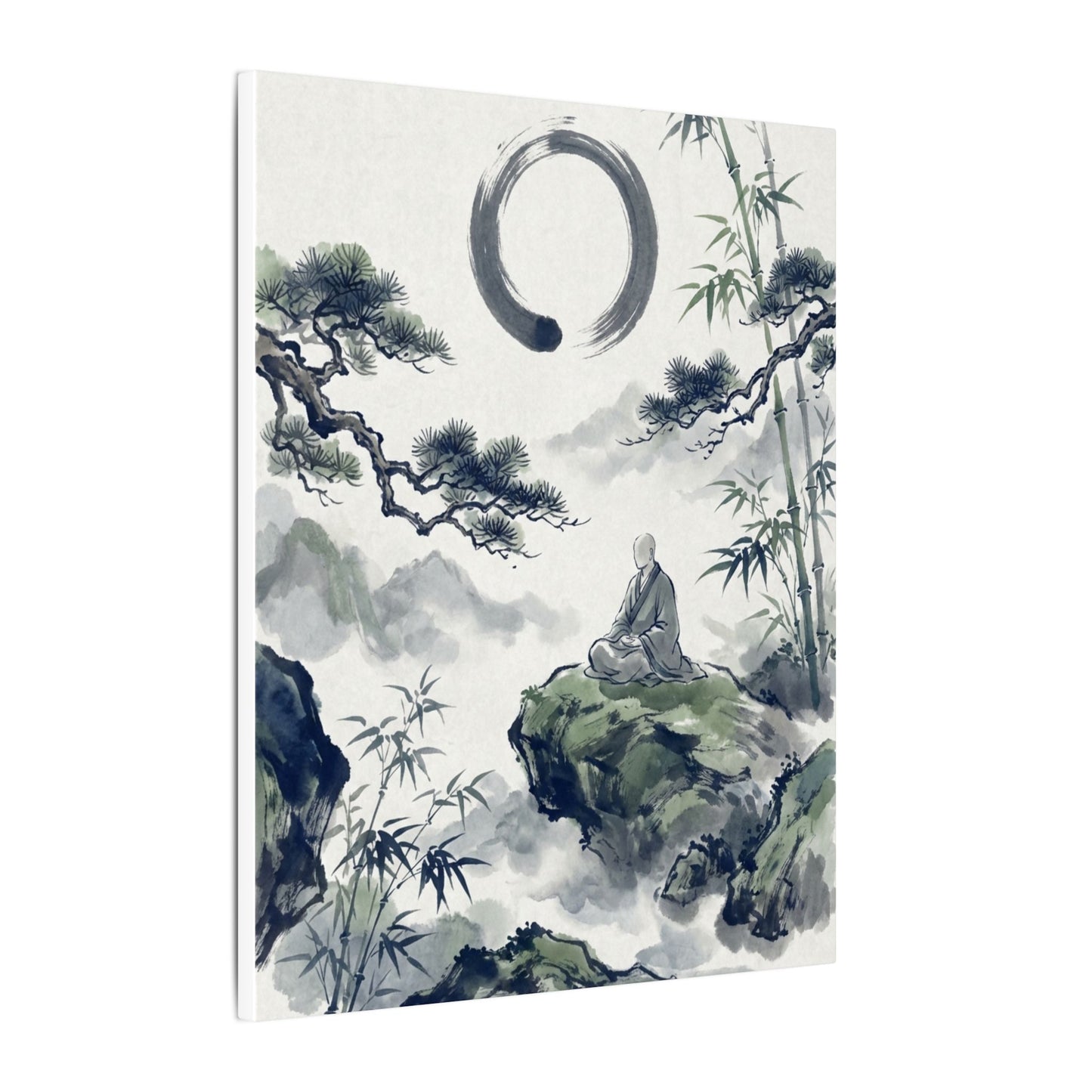 Zen Sumi-e Canvas Art