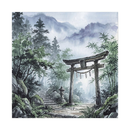 Moonlight Torii Gate Canvas Art - Zen Fukinsei