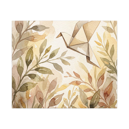 Fukinsei Paper Fold Canvas Art - Japandi Watercolor