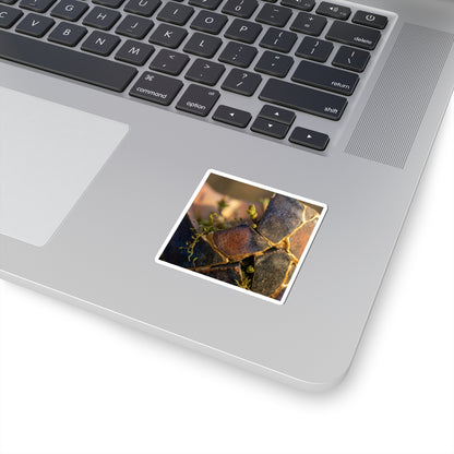 Kintsugi Broken Pottery in Golden Hour | Gold Vein Sticker