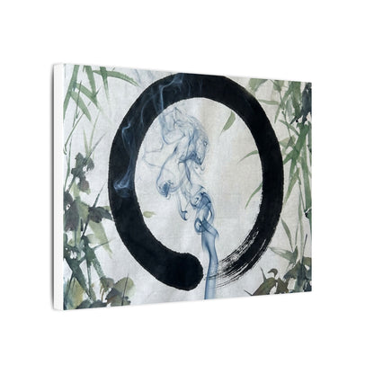 Zen Incense Smoke in Moonlight | Enso Canvas Art