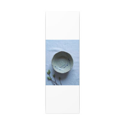 Spring Ceramic Bowl Minimal Line Canvas Art | Warm Decor