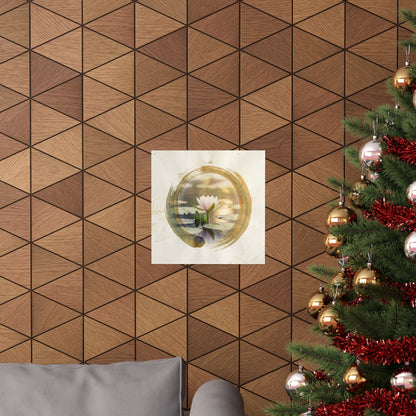 Golden Hour Lotus Flower Wall Art Print - Zen Ma