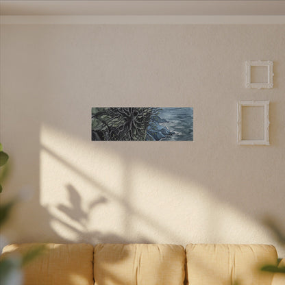 Pine Tree Spring Canvas Art | Japandi Neutral Design