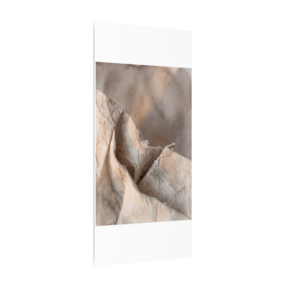 Japandi Paper Fold in Candlelight | Watercolor Canvas Art