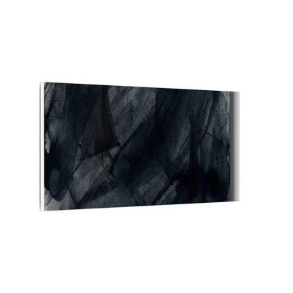 Deep Tones Dark Japandi Charcoal Canvas Art
