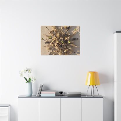 Dried Flowers Spring Canvas Art | Japandi Earthy Design