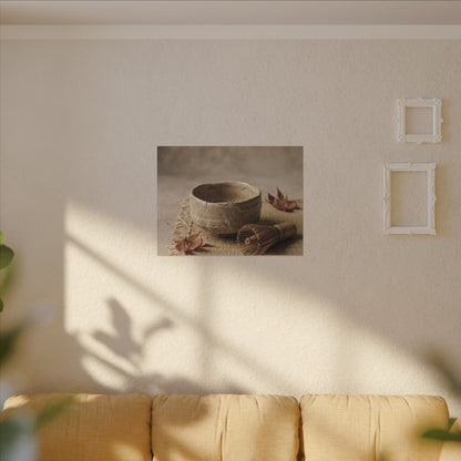 Ma Tea Ceremony Canvas Art - Japandi Texture
