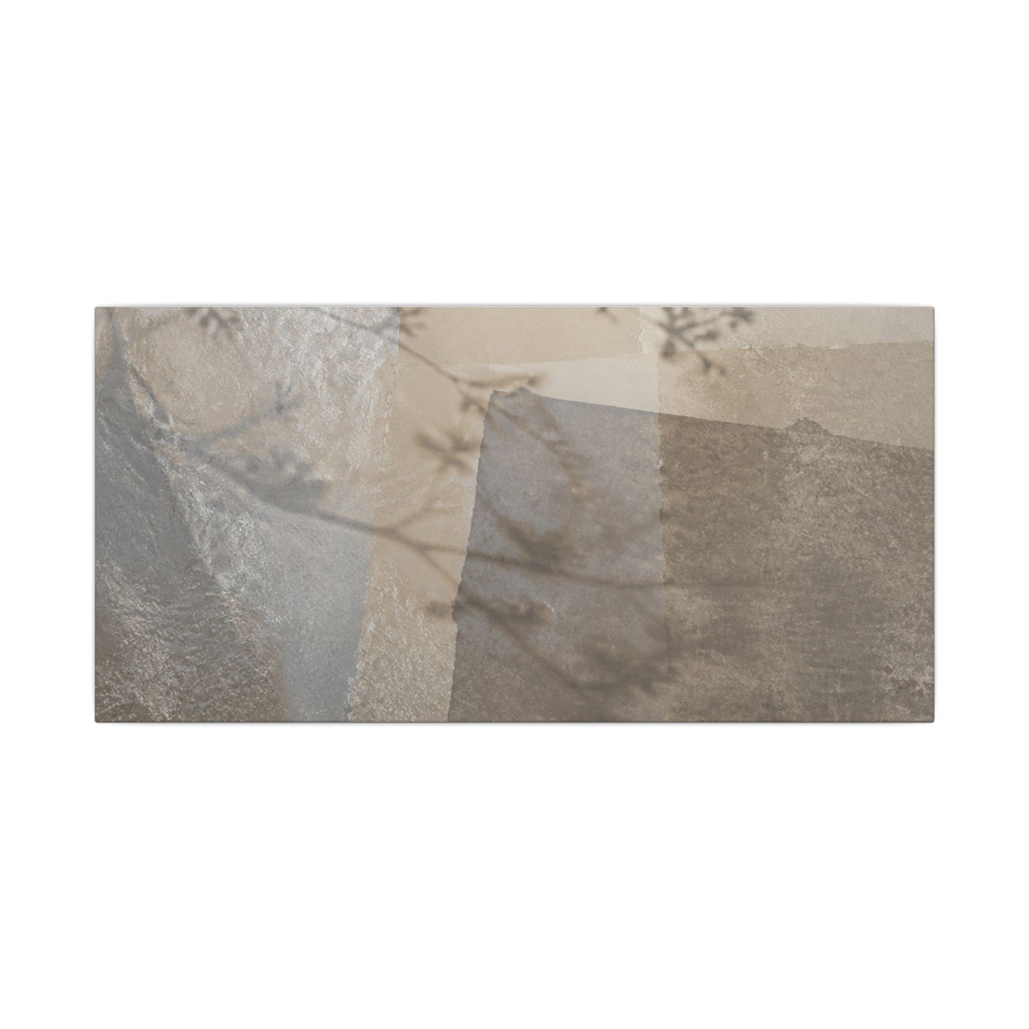 Neutral Shadow Play Canvas Art - Texture Japandi