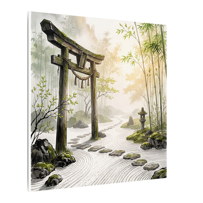 Peaceful Torii Gate Canvas Art - Karesansui Zen